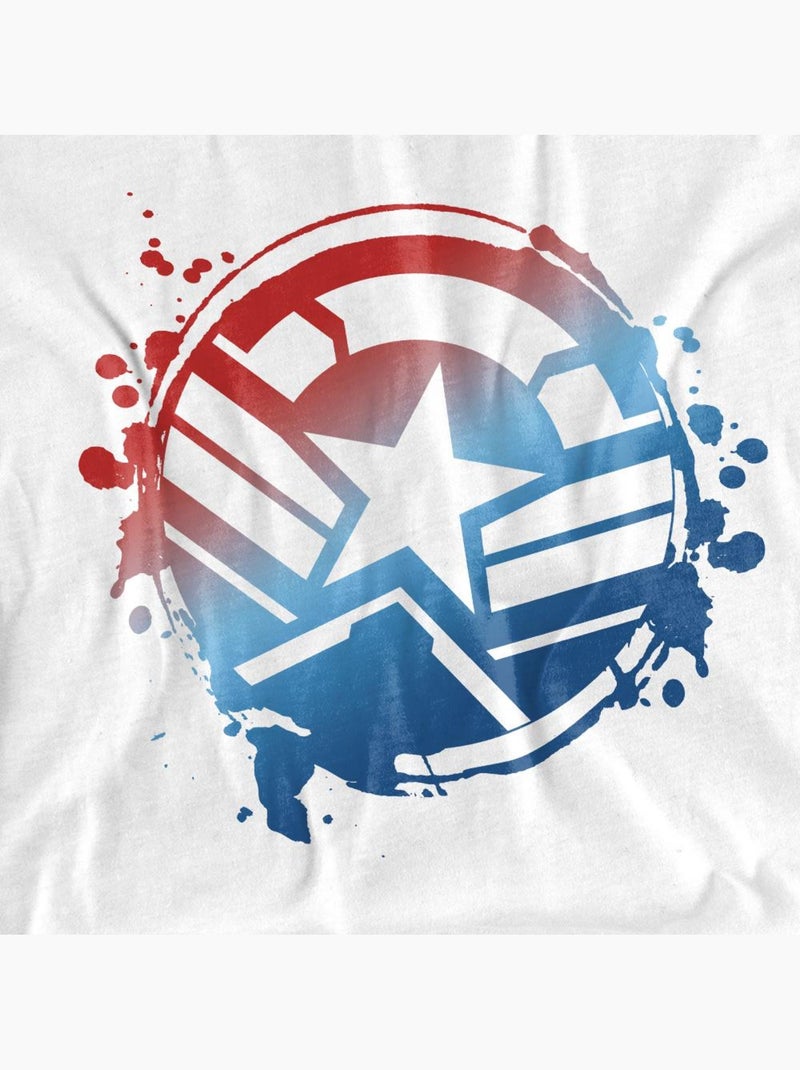Capitaine Amérique - T-shirt Blanc - Kiabi
