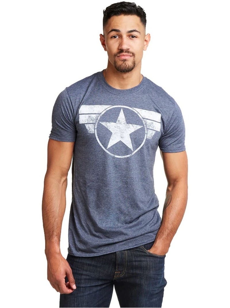 Capitaine Amérique - T-shirt Bleu marine - Kiabi