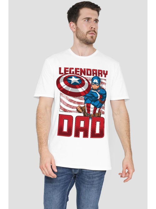Capitaine Amérique - T-shirt LEGENDARY DAD - Kiabi