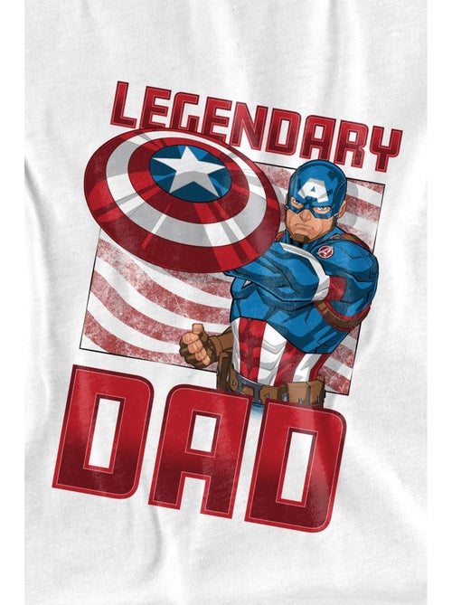 Capitaine Amérique - T-shirt LEGENDARY DAD - Kiabi