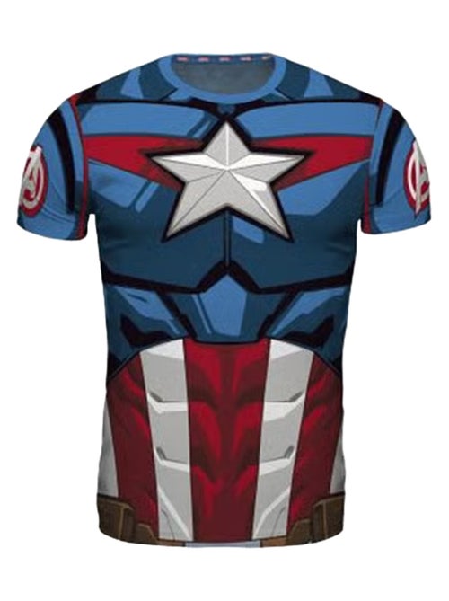 Capitaine Amérique - T-shirt motif/style logo - Kiabi