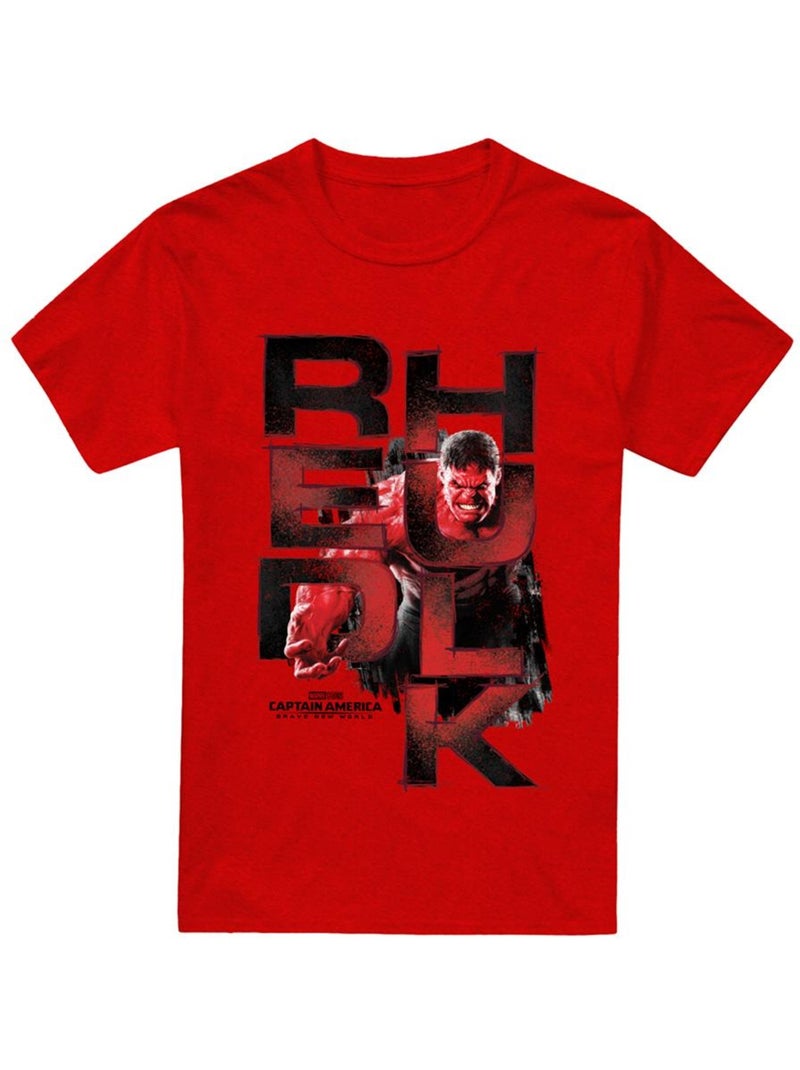Capitaine Amérique: Rebelle New World - T-shirt Rouge - Kiabi