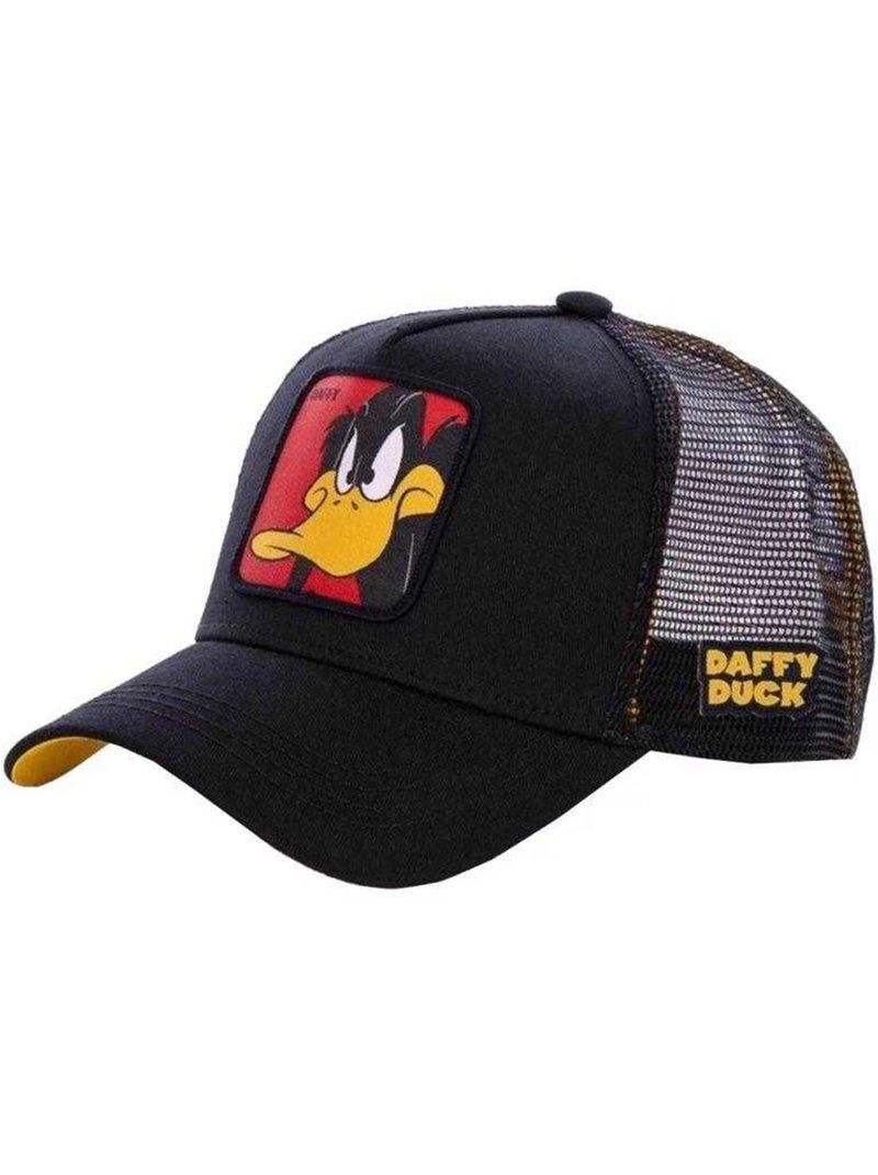 Capslab - Casquette trucker motif Daffy Duck motif/style Looney Tunes (Daffy Duck) Noir - Kiabi