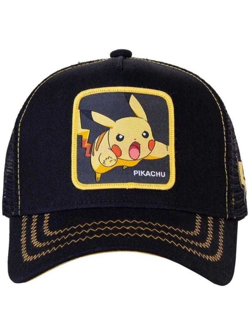 Capslab - Casquette trucker motif Pikachu POKEMON (Pikachu) Noir - Kiabi