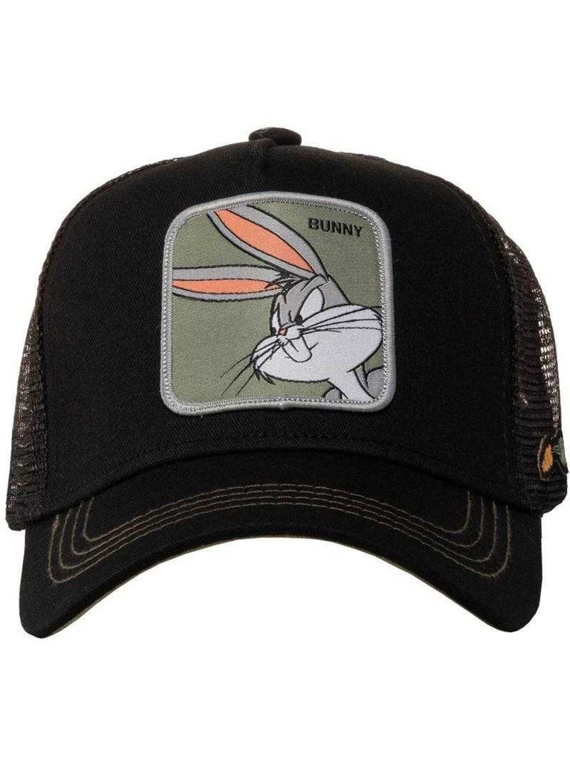 Capslab - Casquette trucker motif/style Looney Tunes (Bugs Bunny) Noir - Kiabi