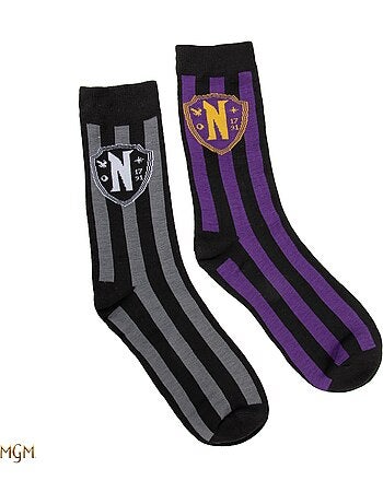 Capsule de Noël Chaussettes Académie Nevermore - Mercredi