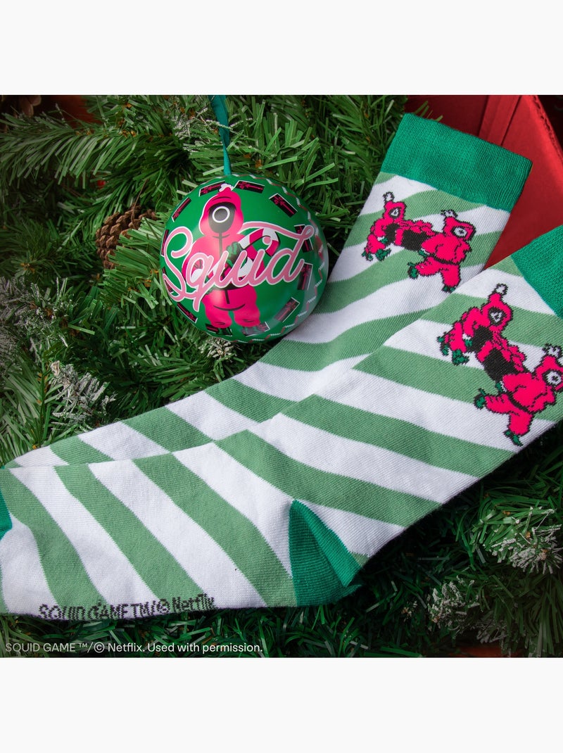 Capsule de Noël Chaussettes Guardes de Squid Game - Squid Game Vert - Kiabi