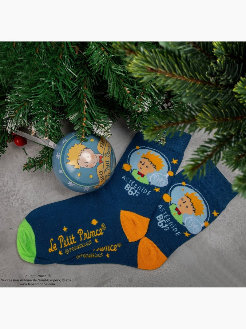 Capsule de Noël Chaussettes Le Grand Voyage du Petit Prince - Le Petit Prince Bleu - Kiabi