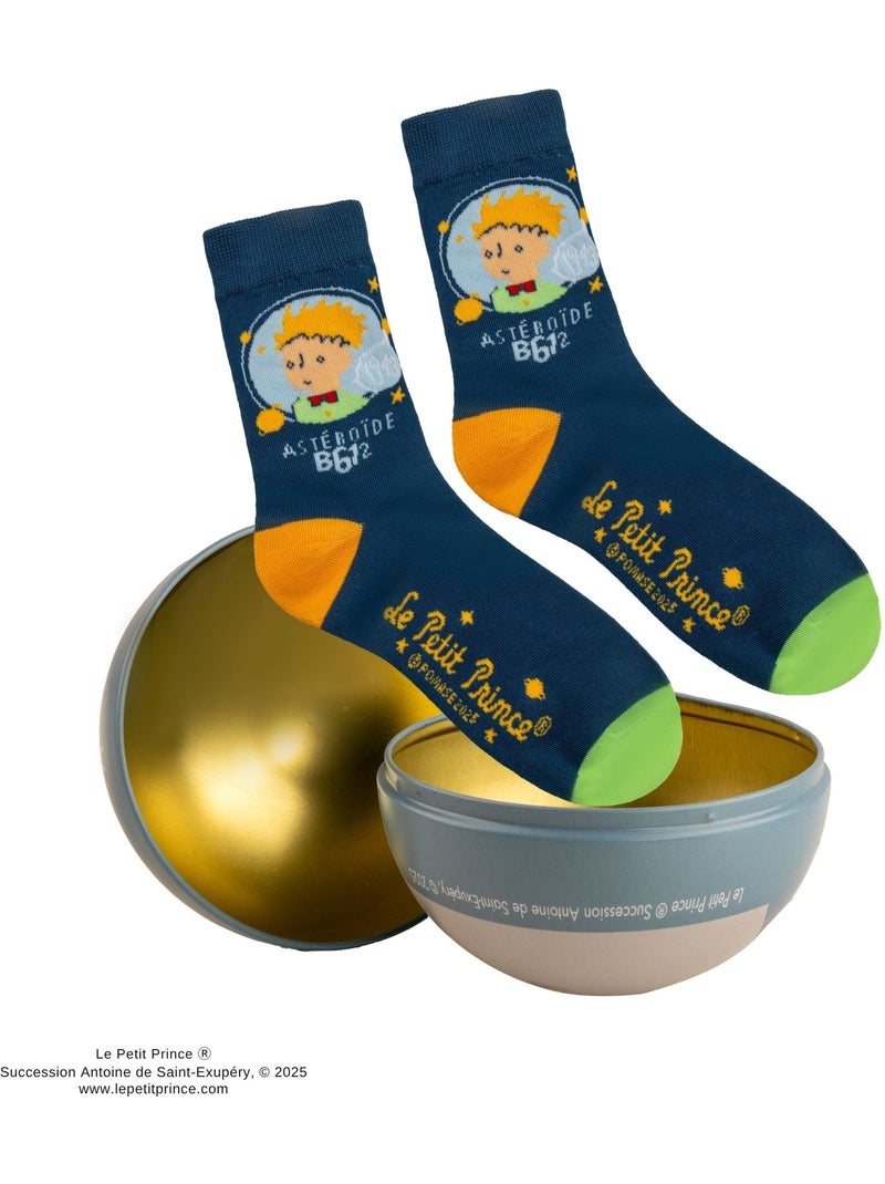 Capsule de Noël Chaussettes Le Grand Voyage du Petit Prince - Le Petit Prince Bleu - Kiabi