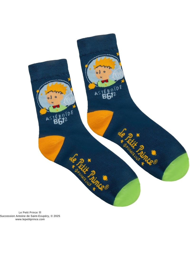 Capsule de Noël Chaussettes Le Grand Voyage du Petit Prince - Le Petit Prince Bleu - Kiabi