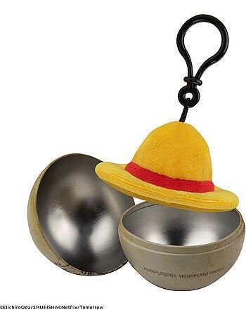 Capsule de Noël Porte-clés Peluche Chapeau de Paille - One Piece