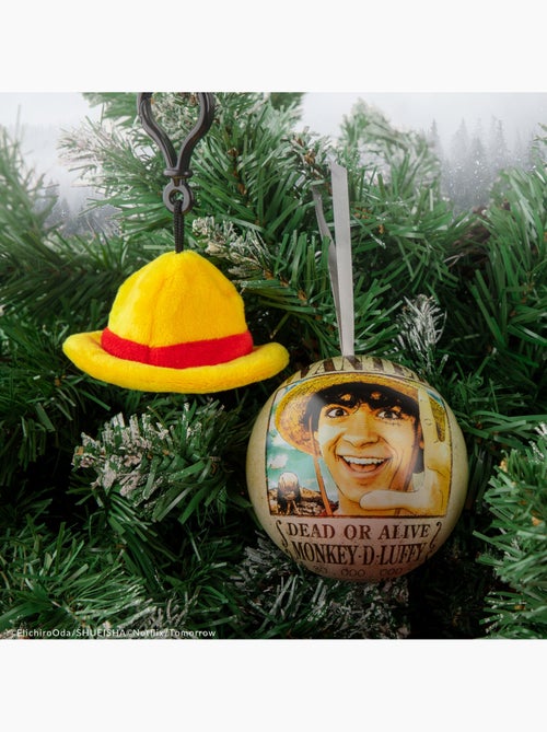 Capsule de Noël Porte-clés Peluche Chapeau de Paille - One Piece - Kiabi