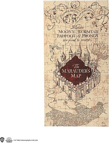 Capsule de Noël Puzzle Carte du Maraudeur - Harry Potter