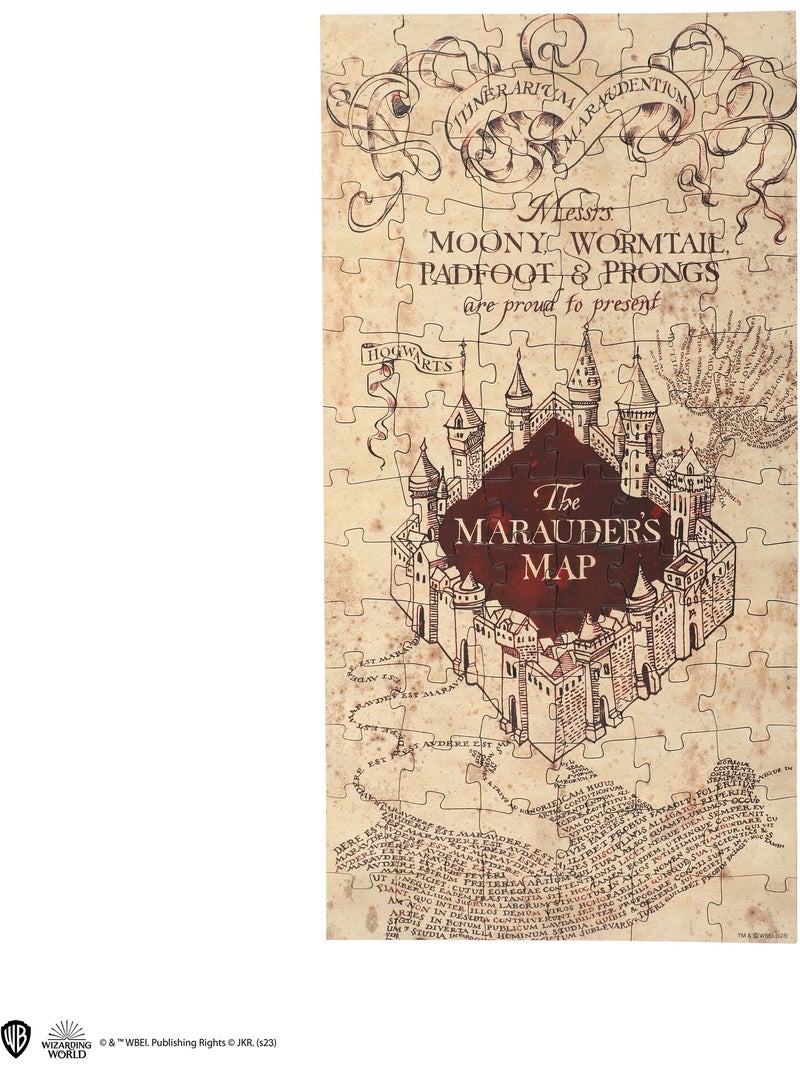 Capsule de Noël Puzzle Carte du Maraudeur - Harry Potter Marron - Kiabi