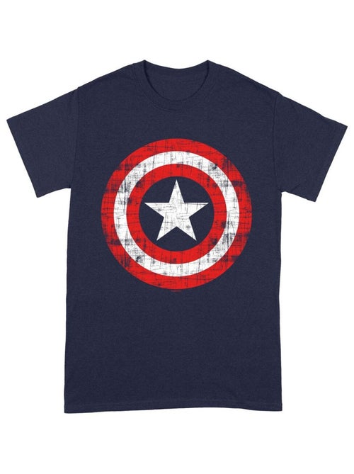 Captain America - T-shirt motif/style bouclier rayé - Kiabi Captain America - T-shirt motif/style bouclier rayé - Kiabi