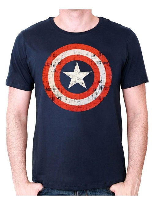 Captain America - T-shirt motif/style logo - Kiabi Captain America - T-shirt motif/style logo - Kiabi