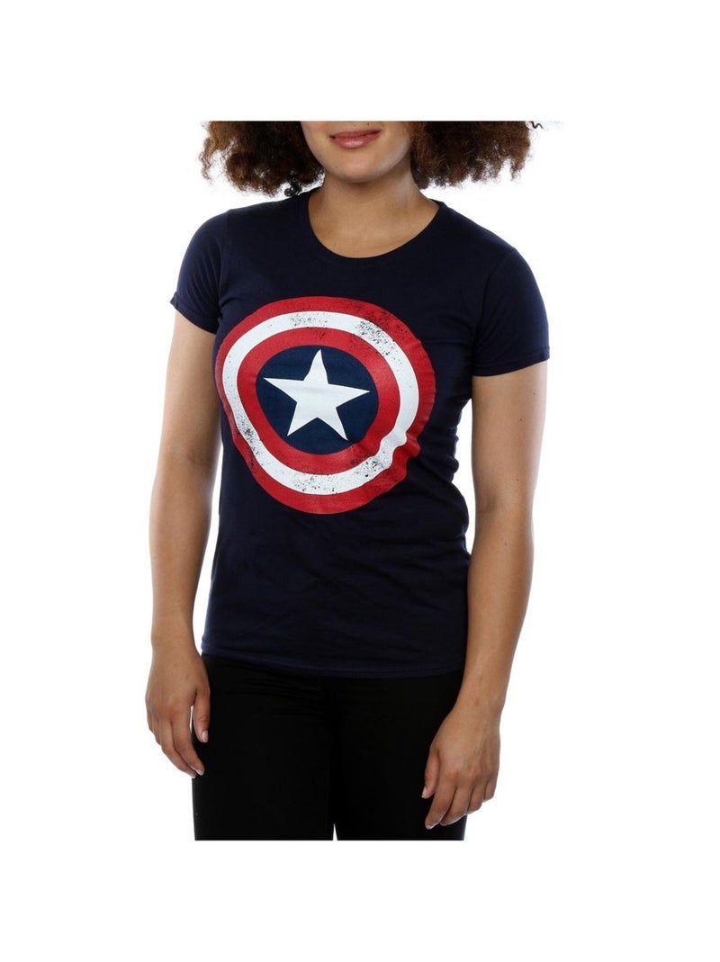 Captain America - T-shirt Noir Bleu marine - Kiabi