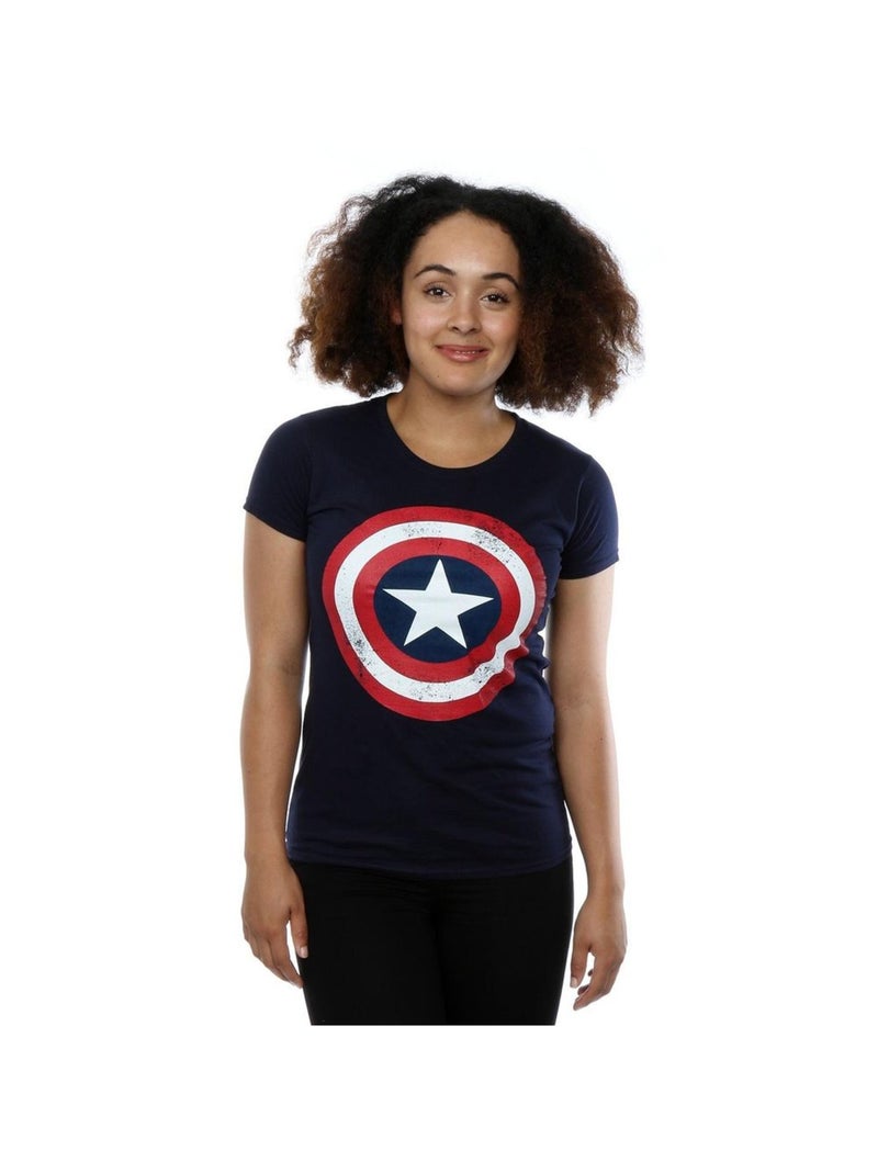 Captain America - T-shirt Noir Bleu marine - Kiabi
