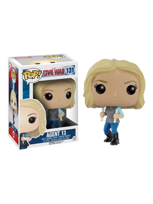 Captain America Civil War POP! Vinyl Bobble Head Agent 13 10 cm - Kiabi