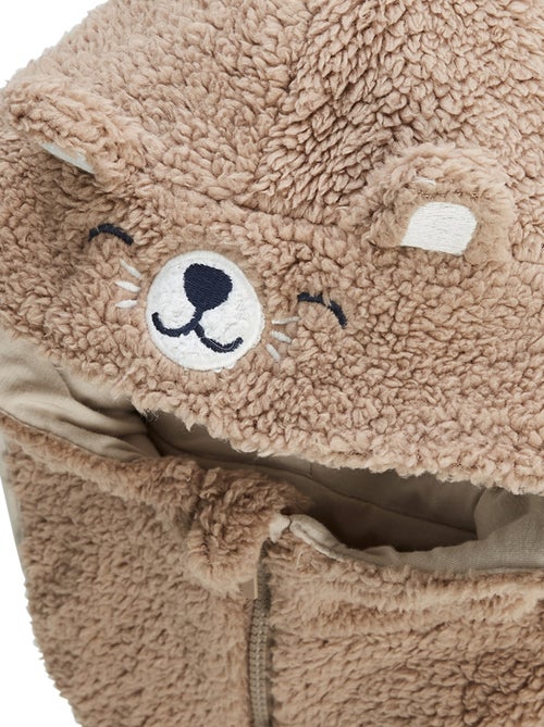 Capuche bébé en sherpa Charly - Kiabi