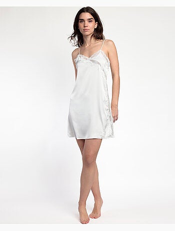 Caraco ADMAS CLASSIC en satin et guipure pour femme