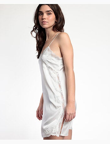 Caraco ADMAS CLASSIC en satin et guipure pour femme
