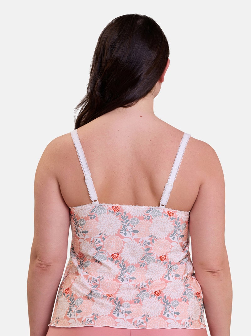 Caraco Aurélie Sans Complexe Blanc Rose - Kiabi