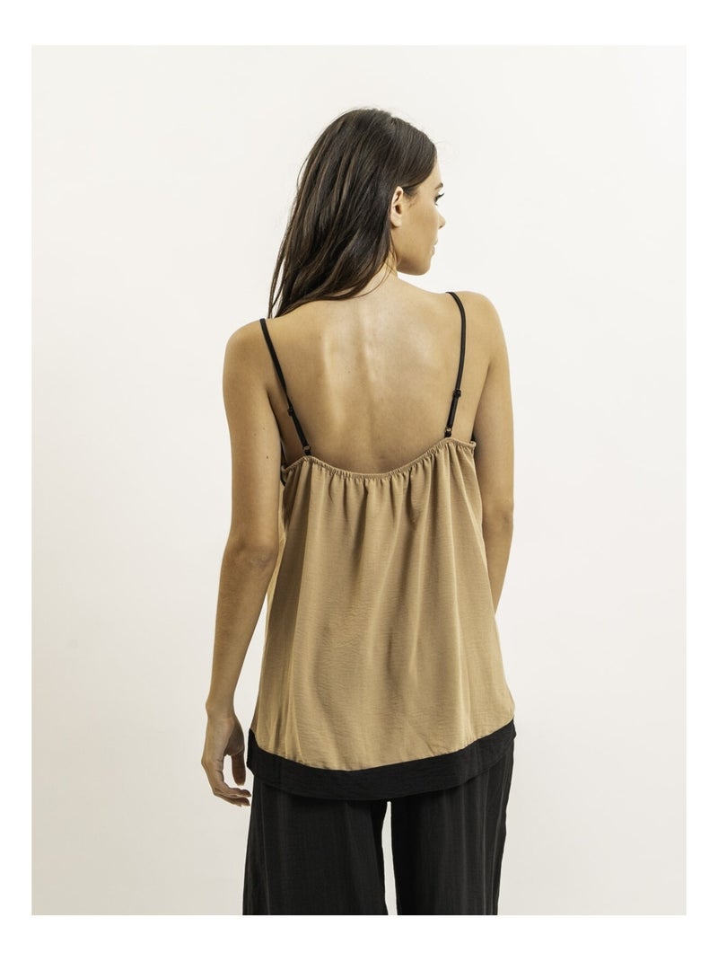 Caraco bicolore FIODENA Beige - Kiabi