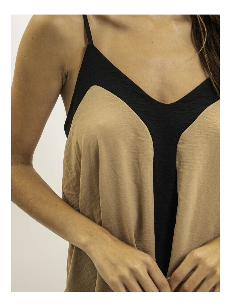 Caraco bicolore FIODENA Beige - Kiabi