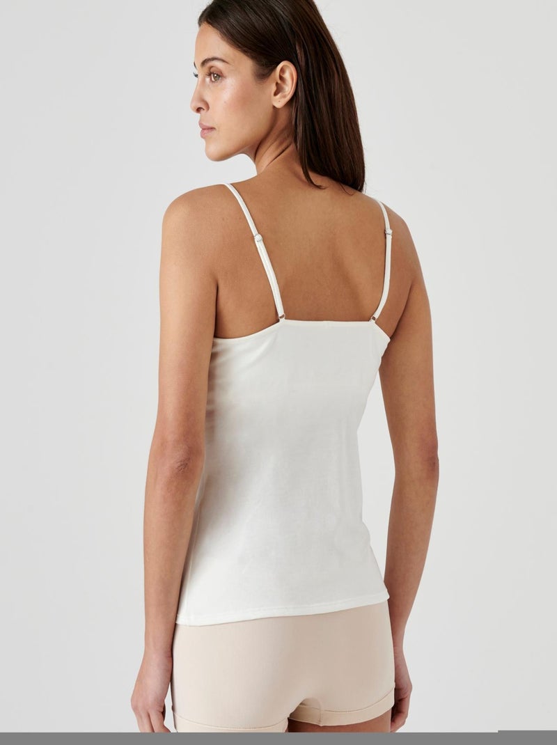 Caraco brassière intégrée Perfect Fit by Damart - Damart Blanc - Kiabi