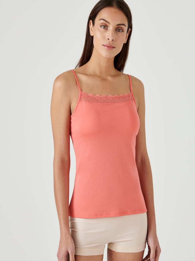 Caraco brassière intégrée Perfect Fit by Damart - Damart Rose - Kiabi