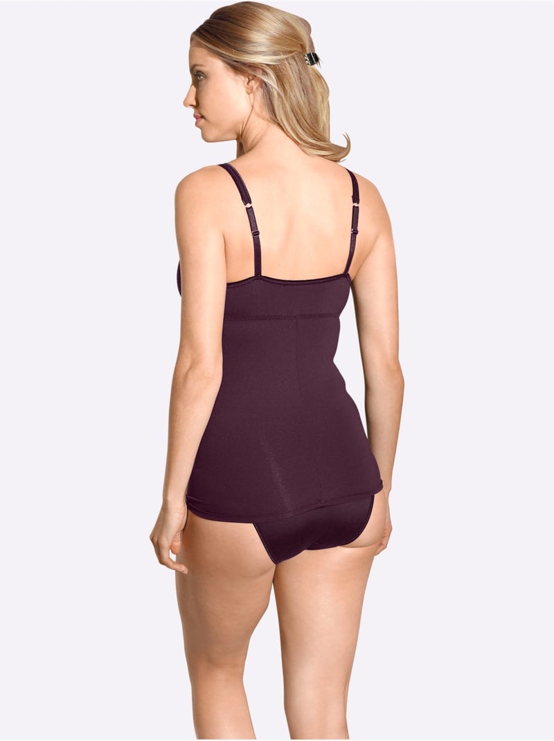 Caraco Chemise Soutien-gorge - Witt Violet aubergine - Kiabi