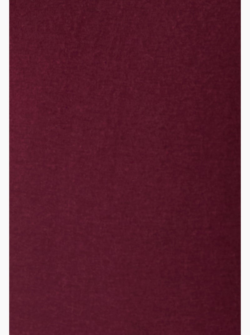 Caraco col dentelle Thermolactyl Sensitive - Damart Bordeaux - Kiabi