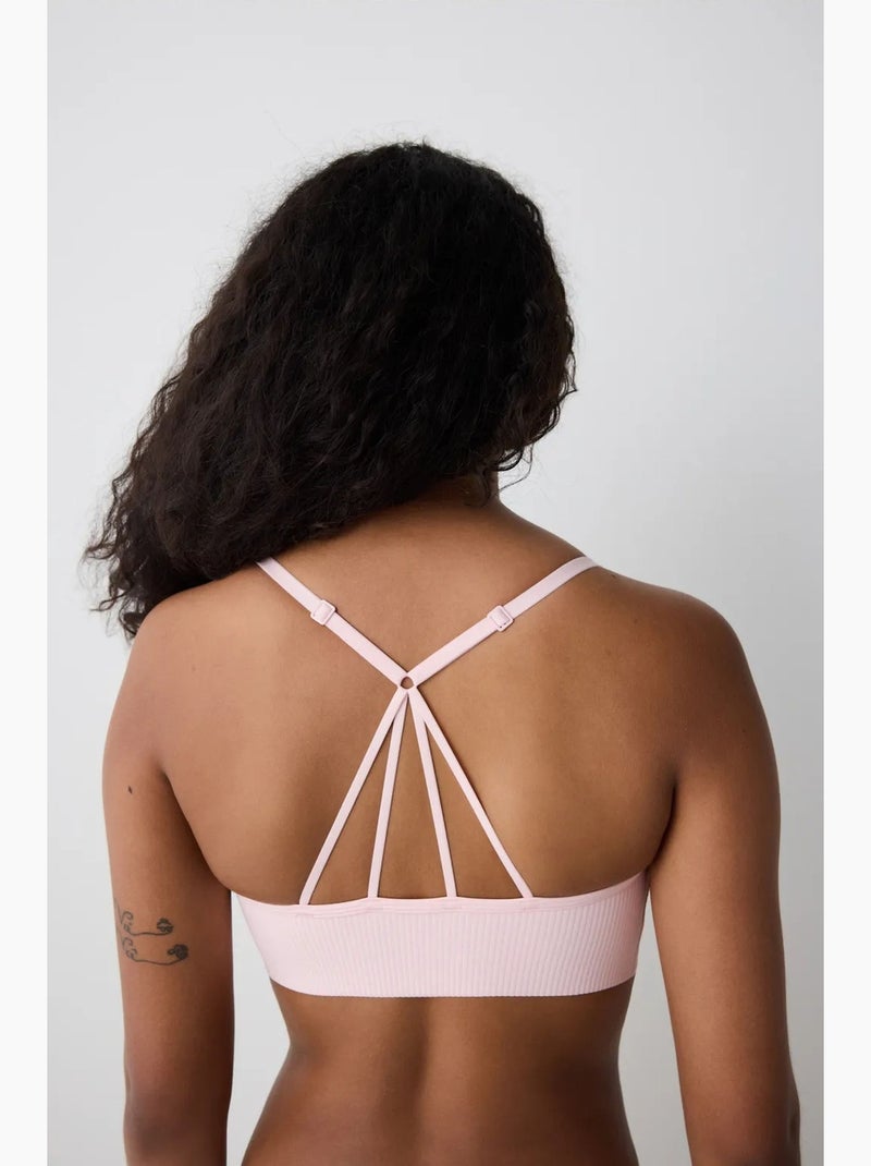 Caraco côtelé micro penti Rose dragée - Kiabi