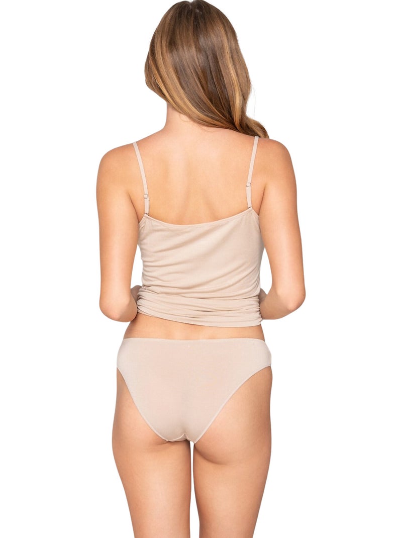 Caraco débardeur fines bretelles MICRO TOUCH COMFORT Beige - Kiabi