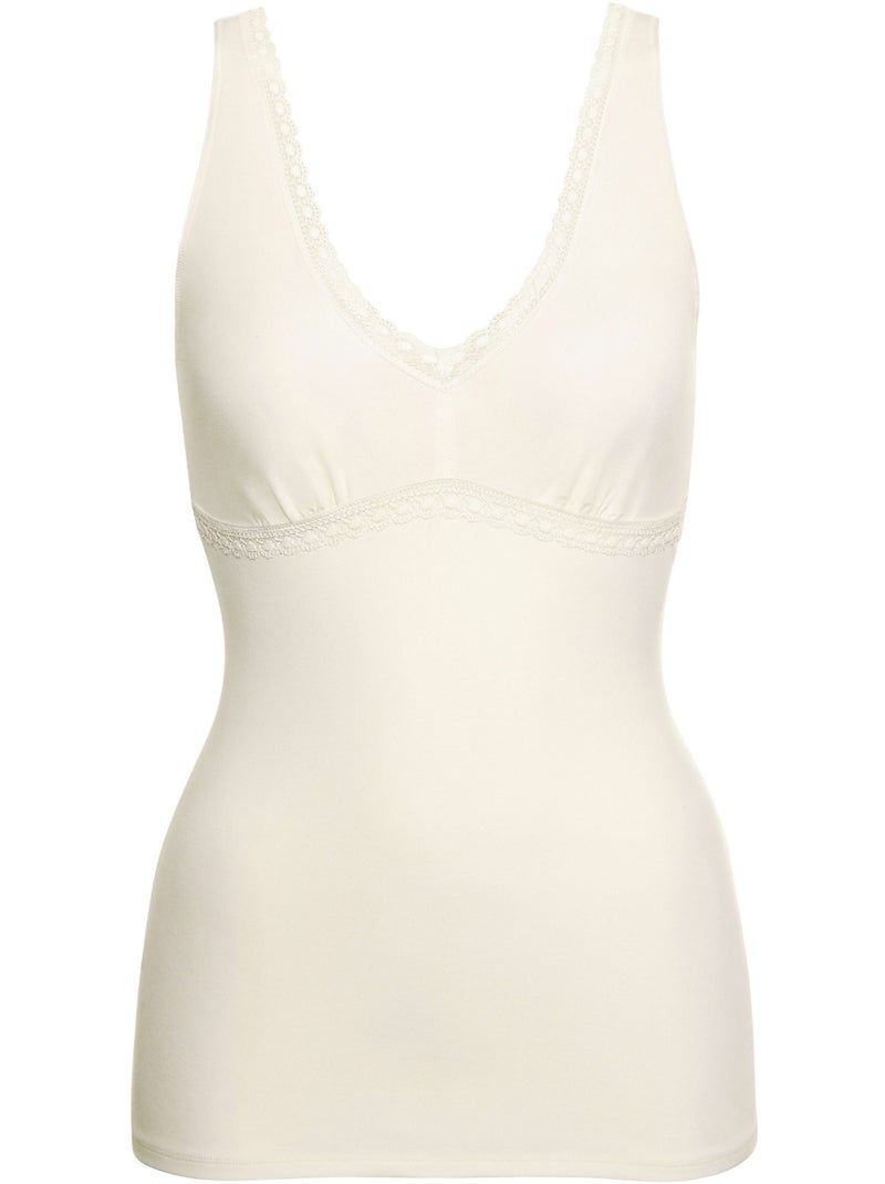 Caraco débardeur sans armatures Ines Ecru - Kiabi