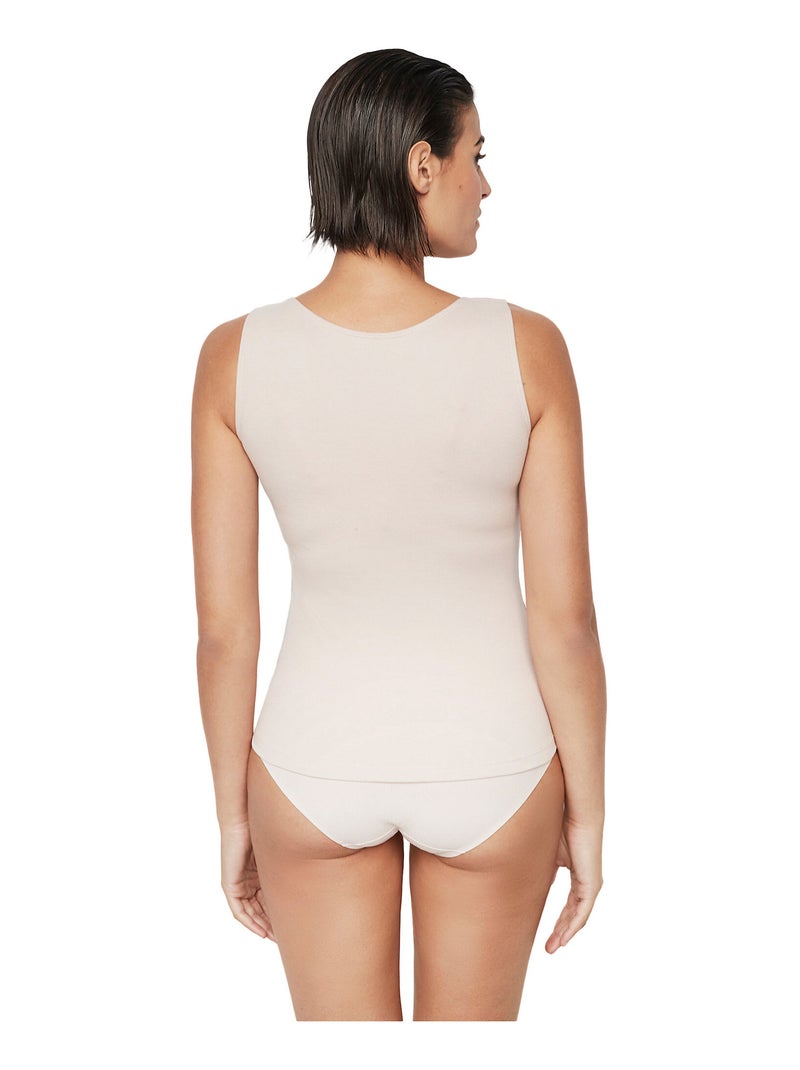 Caraco débardeur thermique BASICOS Beige - Kiabi