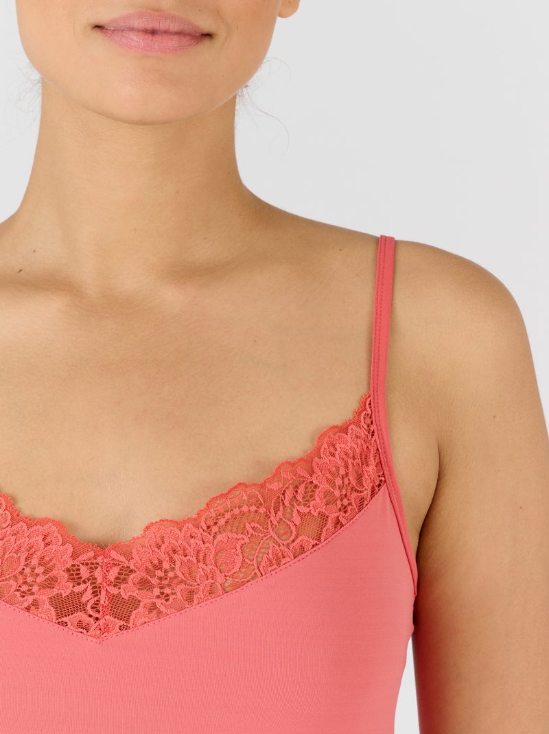 Caraco dentelle Climatyl - Damart Rose - Kiabi