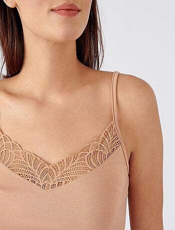 Caraco dentelle Thermolactyl invisible thermique - Damart