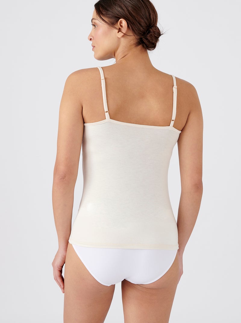 Caraco dentelle Thermolactyl Sensitive - Damart Beige sable - Kiabi