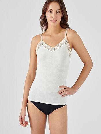 Caraco dentelle Thermolactyl Sensitive thermique - Damart