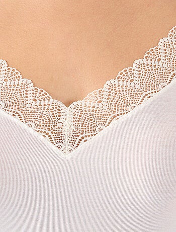 Caraco dentelle Thermolactyl Sensitive thermique - Damart