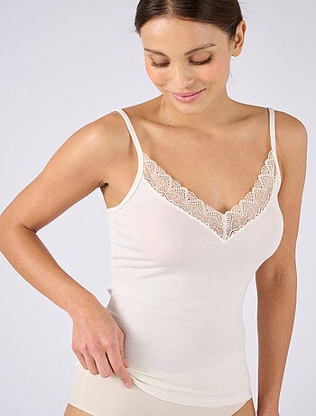 Caraco dentelle Thermolactyl Sensitive thermique - Damart