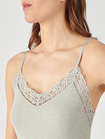 Caraco dentelle Thermolactyl Sensitive thermique - Damart