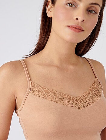 Caraco dentelle Thermolactyl Sensitive thermique - Damart