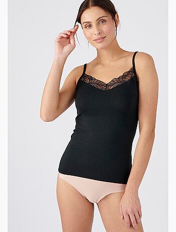 Caraco dentelle Thermolactyl Sensitive thermique - Damart