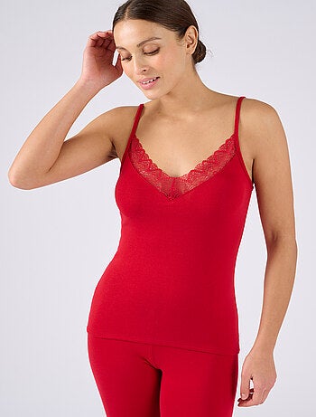 Caraco dentelle Thermolactyl Sensitive thermique - Damart