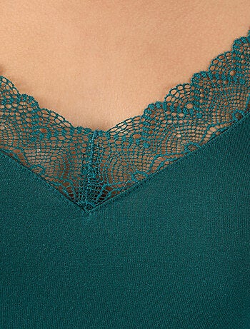 Caraco dentelle Thermolactyl Sensitive thermique - Damart