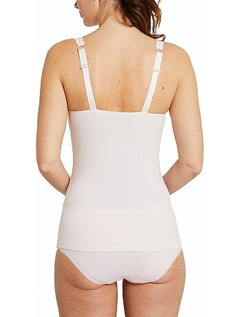 Caraco en maille et dentelle extensibles