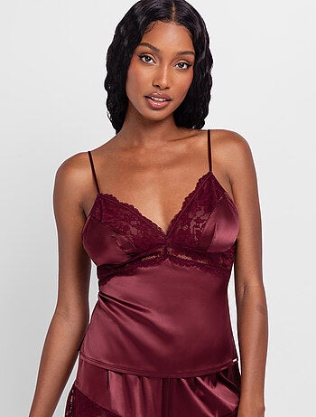 Caraco en satin lyra Dorina